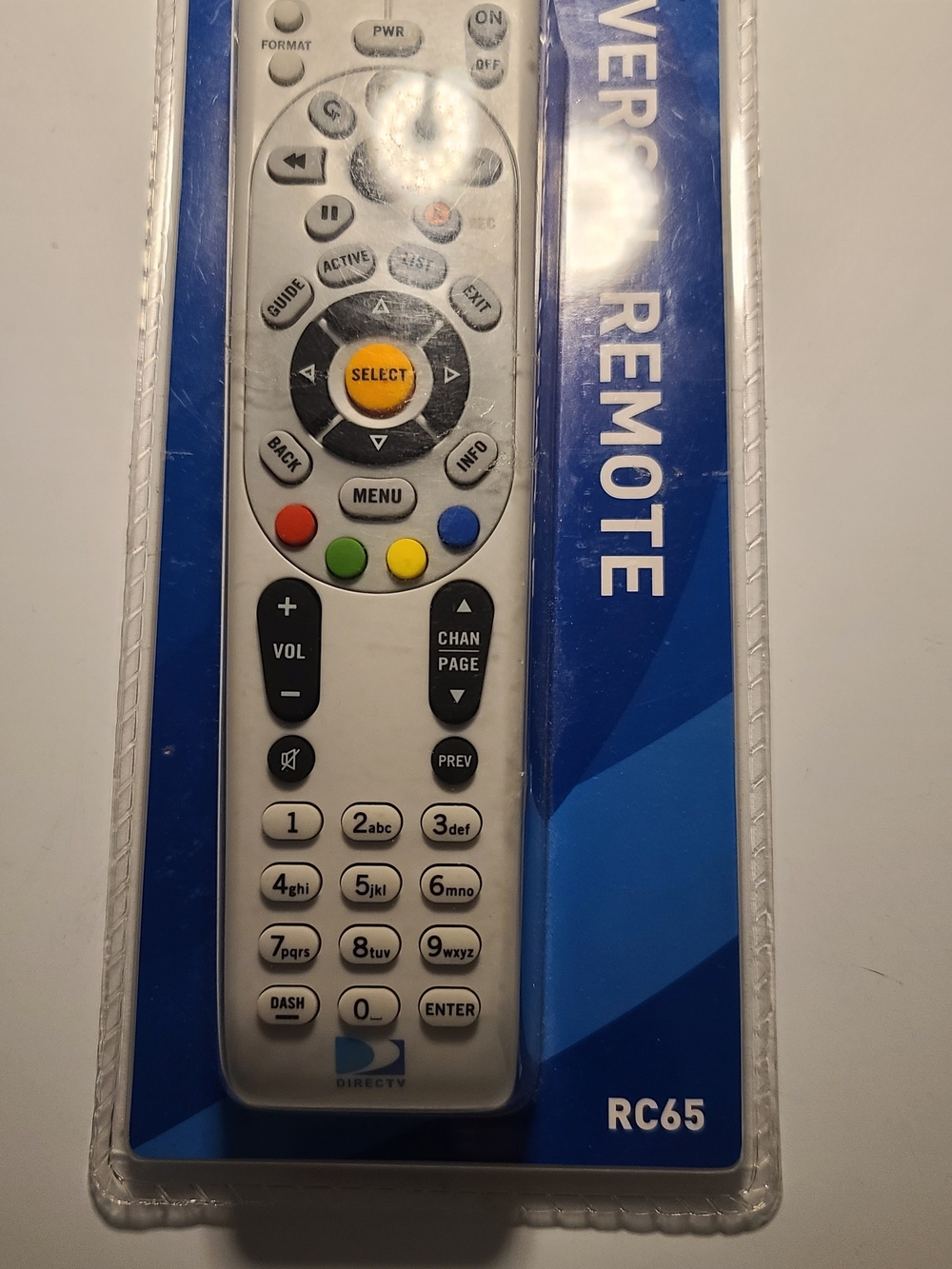 RC65 Universal Remote Control - White